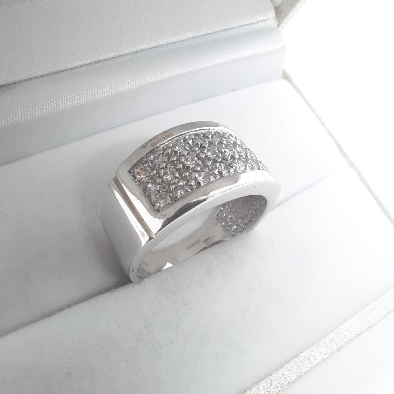 Λευκόχρυσο δαχτυλίδι Κ14